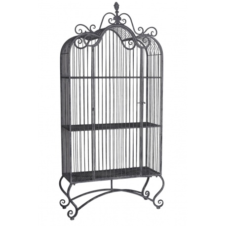 Dulap mare din fier forjat antik grey