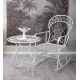 Masa mare din fier forjat antik white