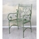 Scaun din fier forjat antik green