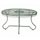 Masa din fier forjat antik green