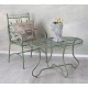 Masa din fier forjat antik green