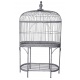 Cusca de pasari din fier forjat antik grey