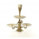 Platou mare  din portelan cu decoratiuni cu ingerasi din bronz