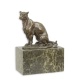 Pantera - statueta din bronz masiv pe soclu din marmura