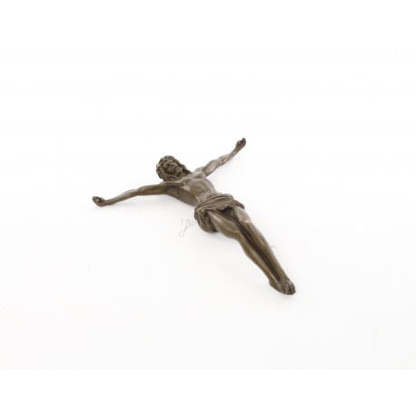 Sculptura din bronz cu Isus de pus pe perete