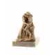 Sarutul - statueta din bronz pe soclu din marmura