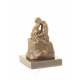 Sarutul - statueta din bronz pe soclu din marmura