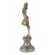 Dansatoare cu palarie - statueta din bronz pe soclu din marmura