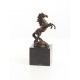 Cal - statueta din bronz pe soclu din marmura