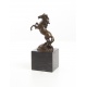 Cal - statueta din bronz pe soclu din marmura