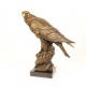 Vultur mare - statueta din bronz pe soclu din marmura