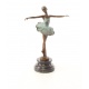 Dansatoare  - statueta din bronz pictat pe soclu din marmura