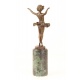 Dansatoare - statueta din bronz pe soclu din marmura
