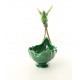 Platou din portelan cu bronz cu o pasare Colibri