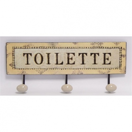Cuier din metal cu "Toillete''