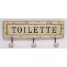 Cuier din metal cu "Toillete''