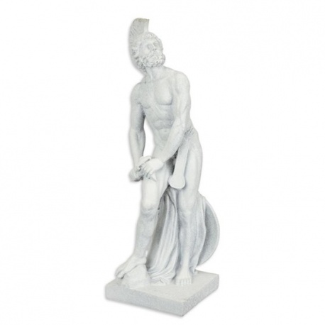 Statueta mare din rasini cu un soldat spartan
