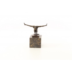 Nud - statueta din bronz pe soclu din marmura