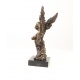 Cupidon si Psyche  - statueta din bronz pe soclu din marmura