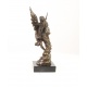 Cupidon si Psyche  - statueta din bronz pe soclu din marmura