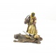 Vanator arab - statueta din bronz pictat