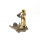 Vanator arab - statueta din bronz pictat