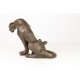 Jaguar stilizat  - statueta moderna din bronz