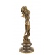 Dansatoare cu esarfa - statueta din bronz pe soclu din marmura