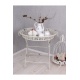 Masa din fier forjat antik white