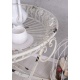 Masa din fier forjat antik white