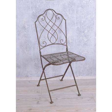Scaun din fier forjat antik grey