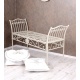 Banca din fier forjat antik white