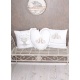 Banca din fier forjat antik white