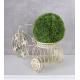 Jardiniera bicicleta din fier forjat antik green