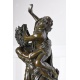 Cerberus cu Proserpina  - statueta mare din bronz pe soclu din marmura