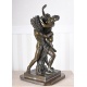 Cerberus cu Proserpina  - statueta mare din bronz pe soclu din marmura