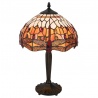 Lampa Tiffany din polirasina cu libelule colorate