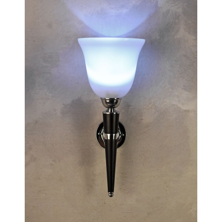 Lampa Art Deco de perete cu abajur alb