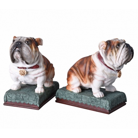 Set doua opritoare de carti cu doi buldogi