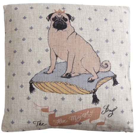 Perna decorativa cu un mops