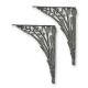 Set doua console din fier forjat cu model floral