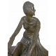 Dansatoare - statueta din bronz pe soclu din marmura
