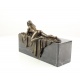 Nud- statueta erotica pe soclu din marmura