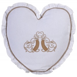 Perna inima decorativa din bumbac