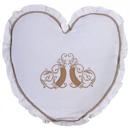 Perna inima decorativa din bumbac