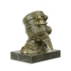 Doctorul Ciuma - statueta steampunk din bronz
