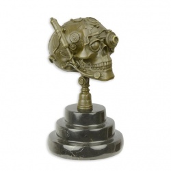 Skeleton - statueta steampunk din bronz