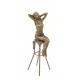 Femeie la bar - statueta din bronz