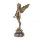 Ingeras - statueta din bronz pe soclu din marmura