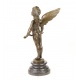Ingeras - statueta din bronz pe soclu din marmura